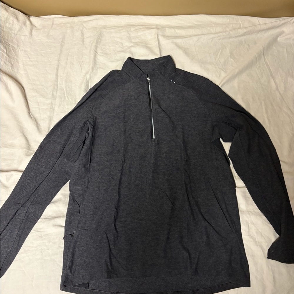 lululemon athletica Men's Dark Gray Zip-Up Sweater
